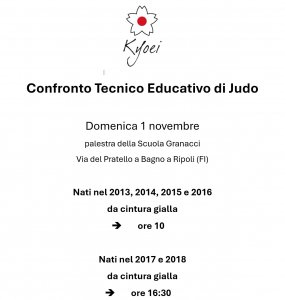 CTE Firenze 1 Novembre Judo Firenze